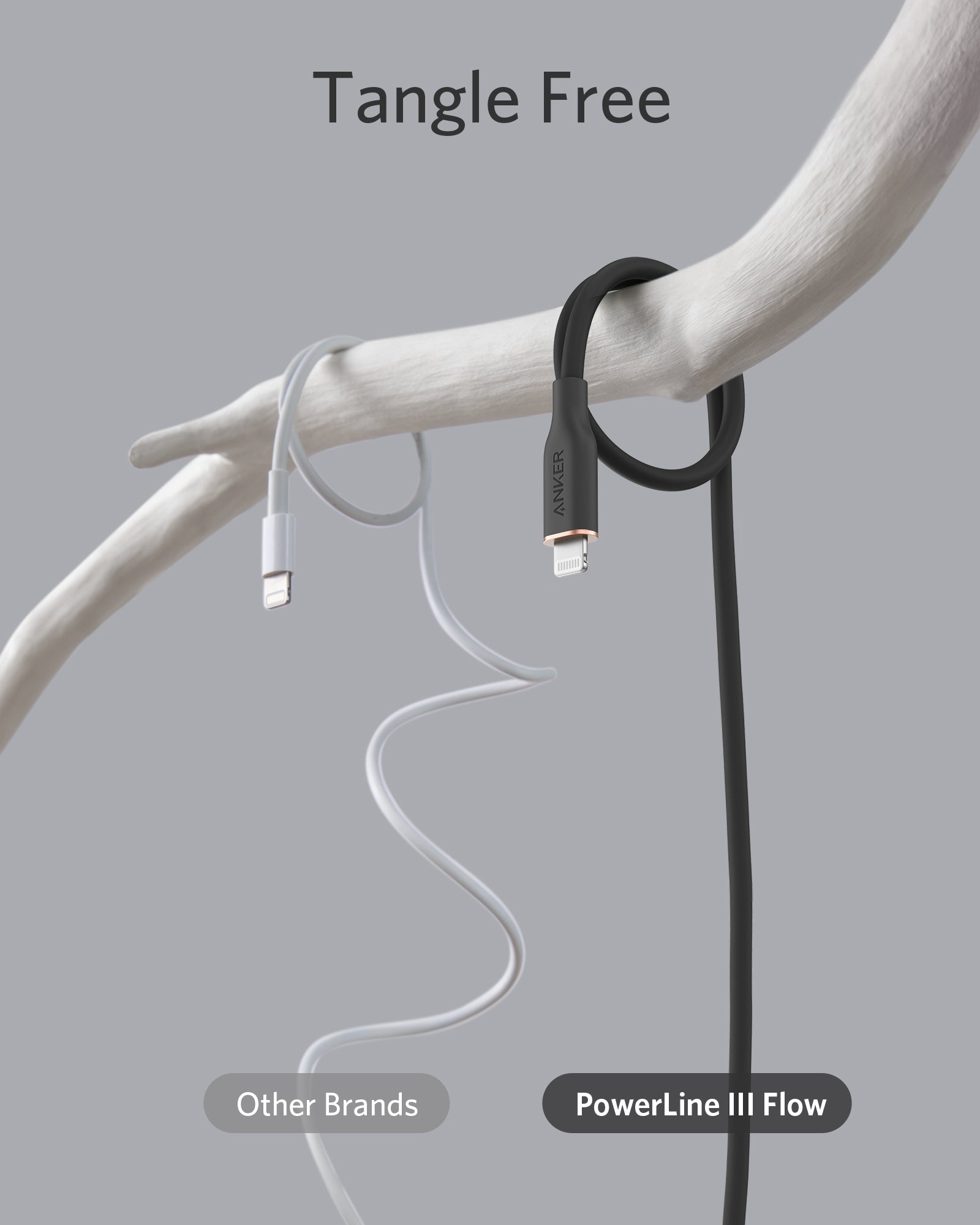 Anker 641 USB-C to Lightning Cable (Flow, 3 ft Silicone) - Mann