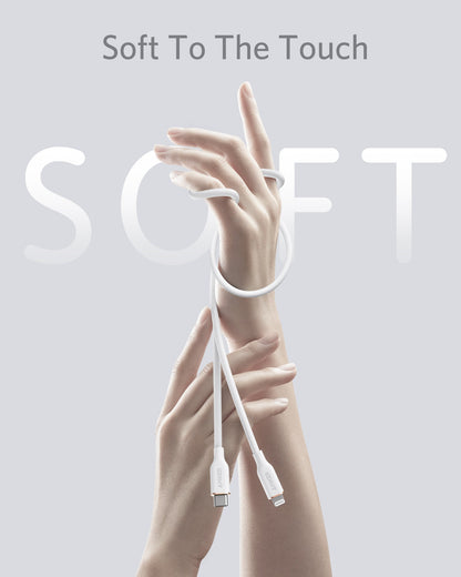 Anker 641 USB-C to Lightning Cable (Flow, 3 ft Silicone) - Mann