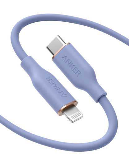 Anker 641 USB-C to Lightning Cable (Flow, 3 ft Silicone) - Mann