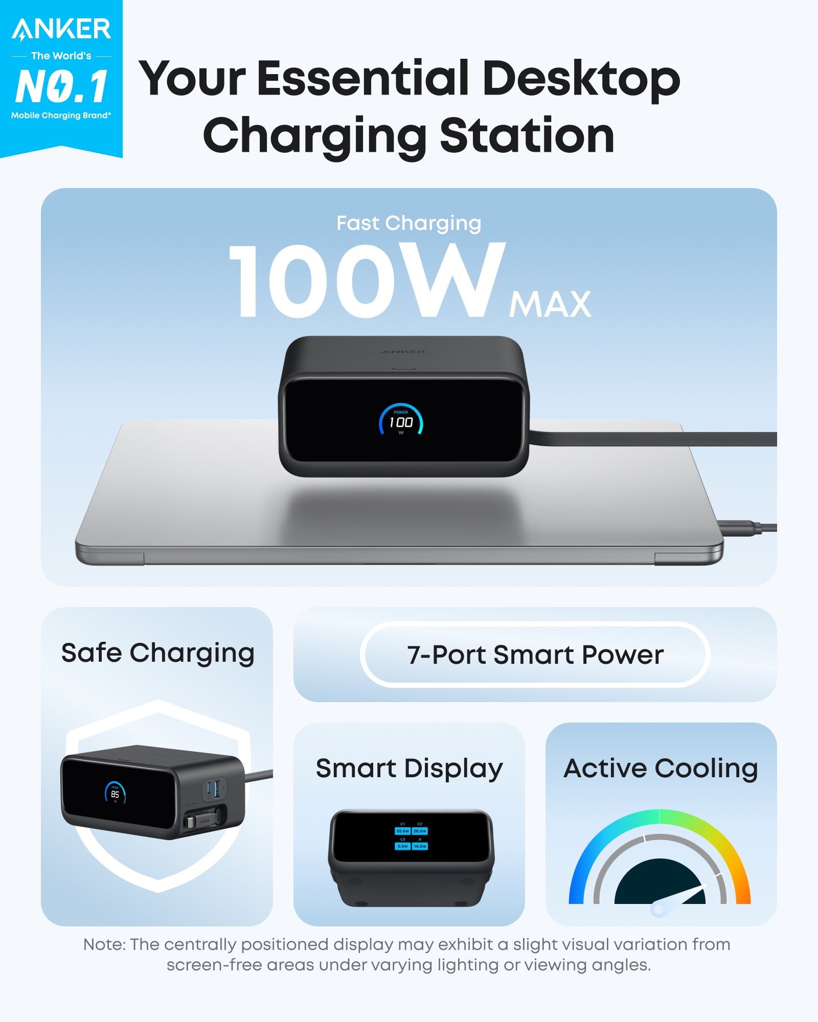 Anker Nano Charging Station (7-in-1, 100W) - Mann