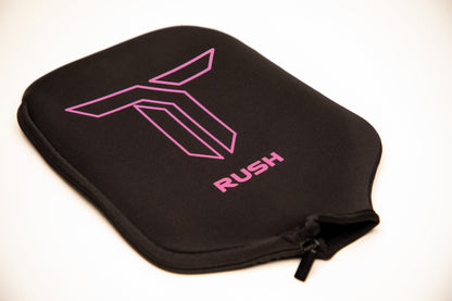 Thrive Pickleball RUSH 13 SINGLES (PINK) Includes Custom Weight Card, Paddle Cover, Paddle Eraser, and Lead Weights. - Mann