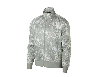Size L Nike Sportswear Camo Tribute Full Zip Men Track Jacket 'Light Bone/Spruce Fog'