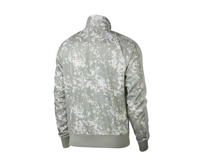 Size L Nike Sportswear Camo Tribute Full Zip Men Track Jacket 'Light Bone/Spruce Fog'