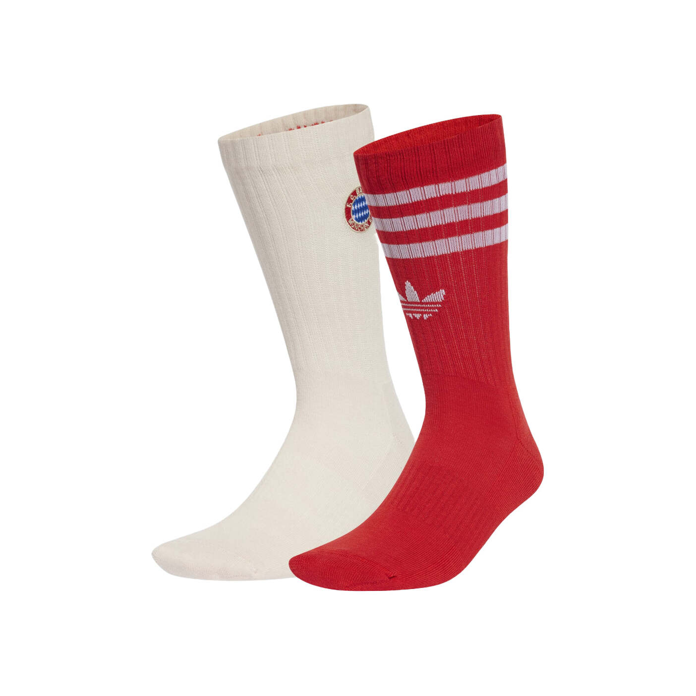Adidas FC Bayern Crew Socks - Linen/Red