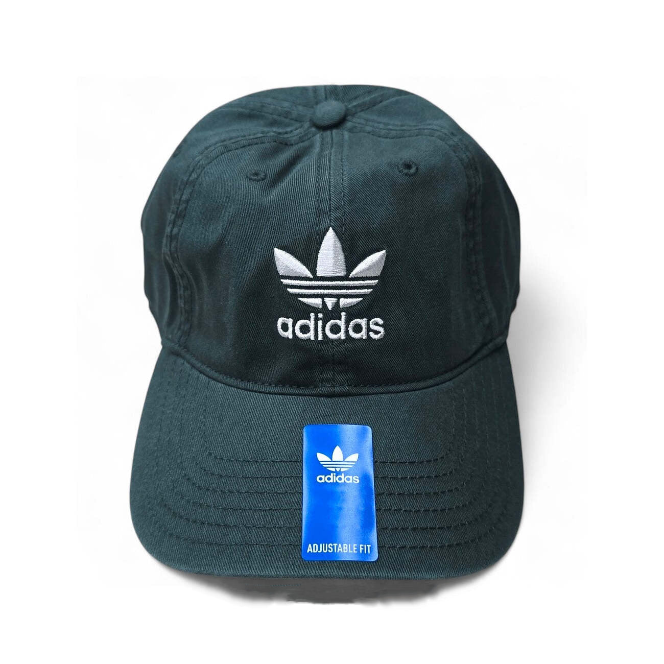 Adidas Originals Black Relaxed Strap-Back Hat