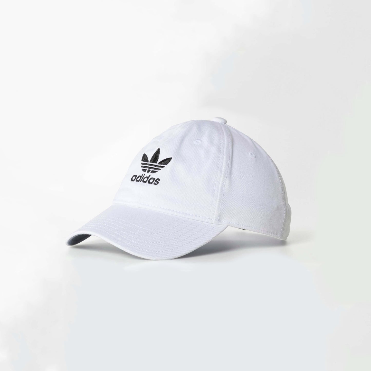 Adidas Originals White Relaxed Strap-Back Hat