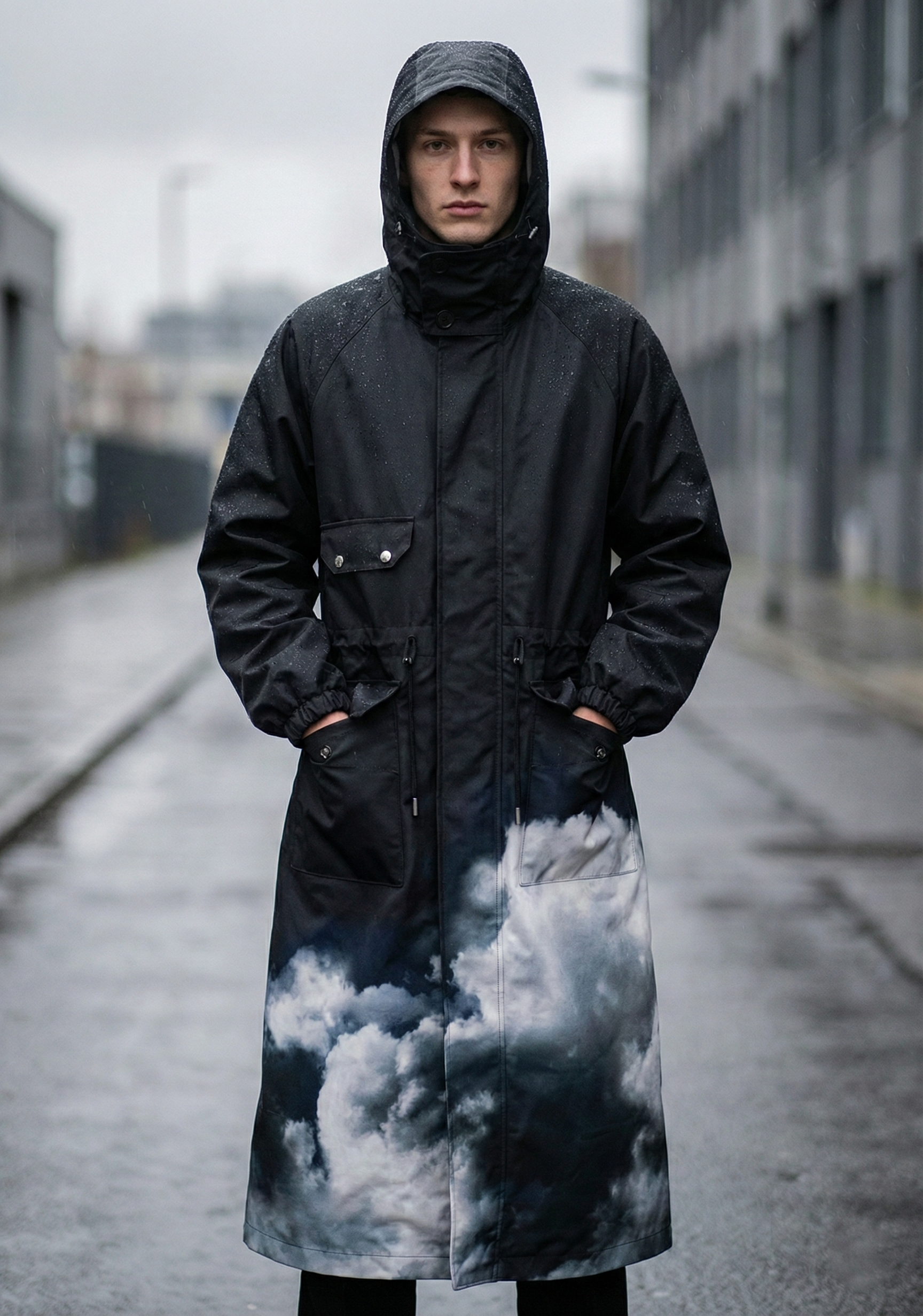 Alexander McQueen Storm Sky Print Parka - Mann