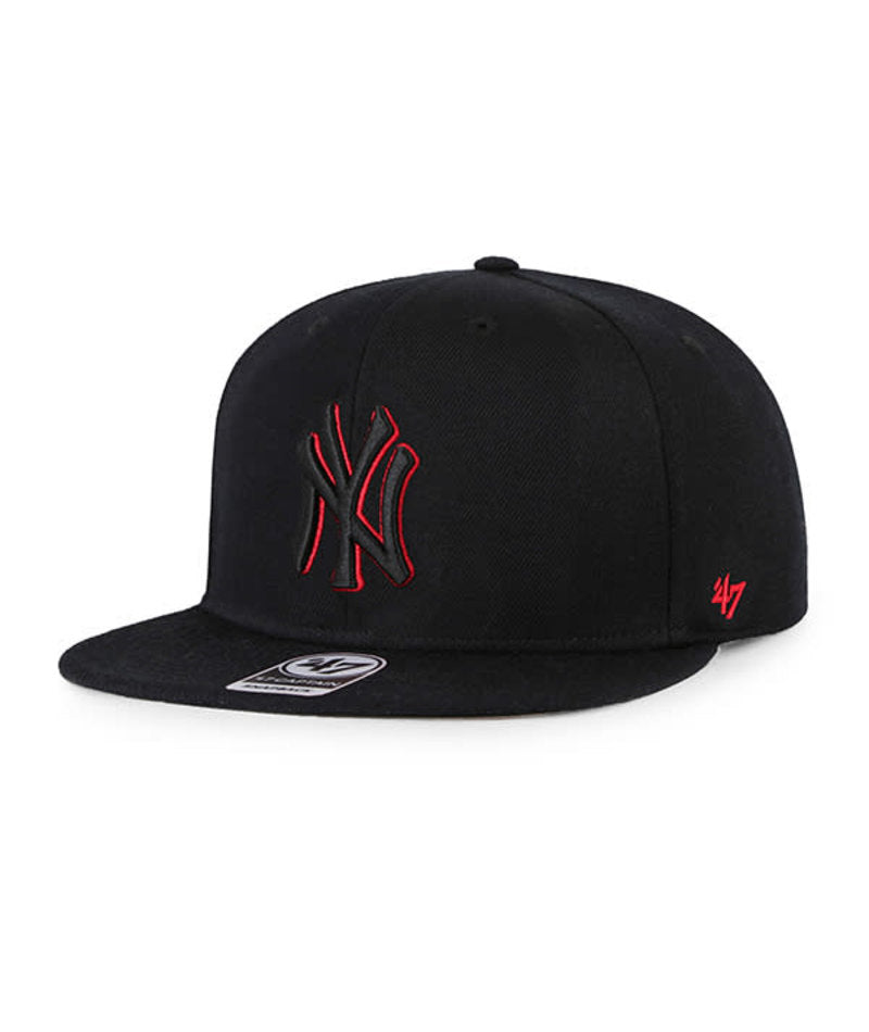 New York Yankees - Black Not Shot Captain Hat, 47 Brand - Mann