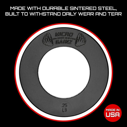 Micro Gainz Olympic Size Fractional Weight Plates Pair of .25LB Plates