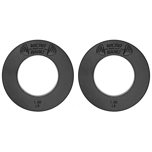 Micro Gainz Olympic Size Fractional Weight Plates Pair of 1LB Plates