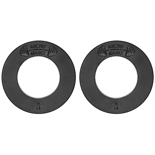 Micro Gainz Olympic Size Fractional Weight Plates Pair of .75LB Plates