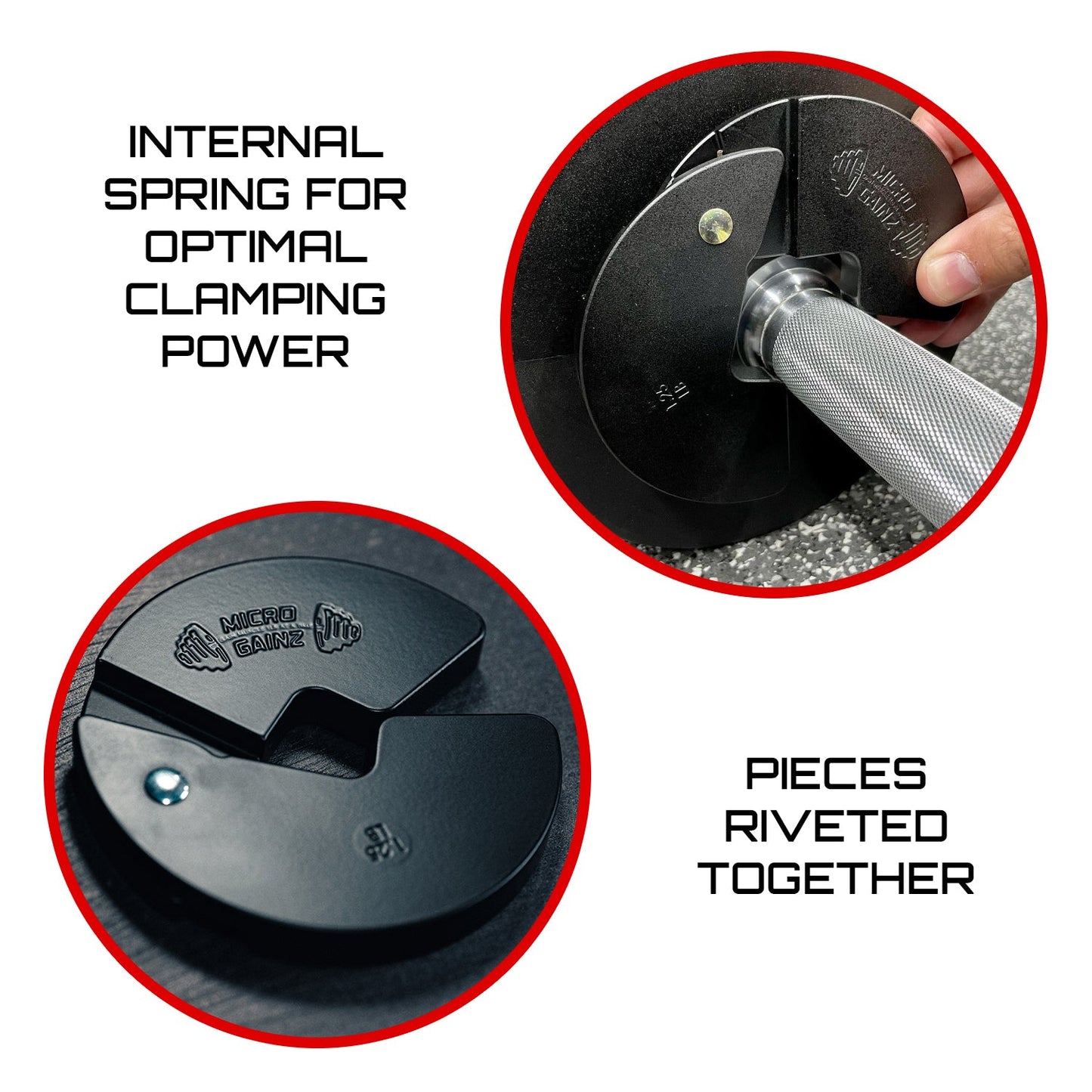 Micro Gainz Triple Pack of 1LB, 1.25LB, & 2.5LB Dumbbell Fractional Weight Plates