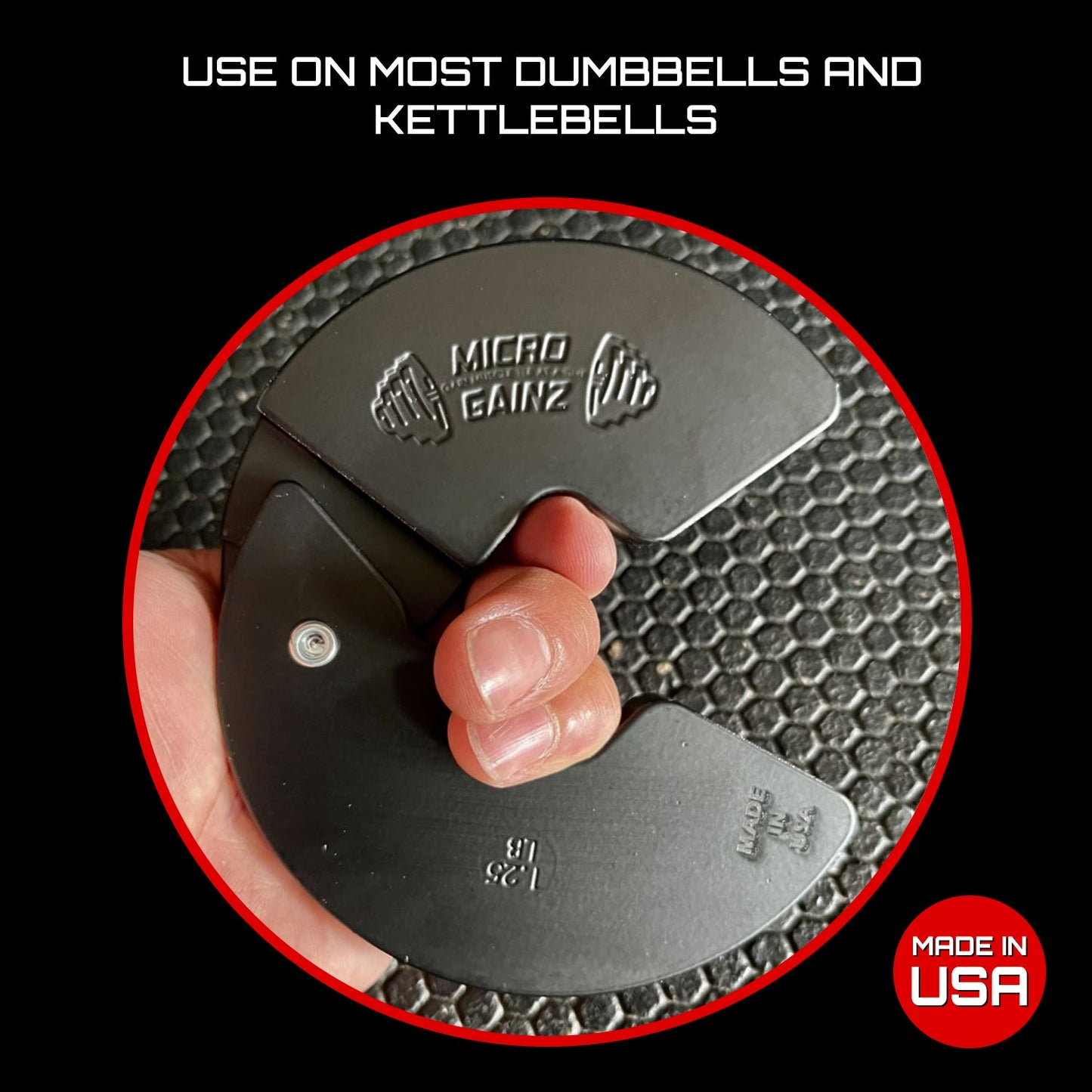 Micro Gainz Triple Pack of 1LB, 1.25LB, & 2.5LB Dumbbell Fractional Weight Plates