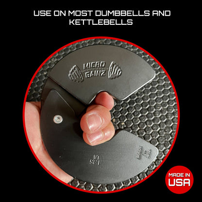 Micro Gainz Triple Pack of 1LB, 1.25LB, & 2.5LB Dumbbell Fractional Weight Plates