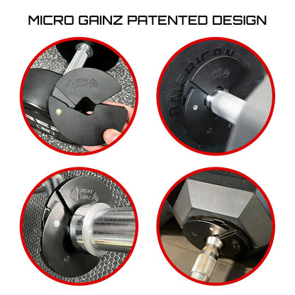 Micro Gainz Triple Pack of 1LB, 1.25LB, & 2.5LB Dumbbell Fractional Weight Plates