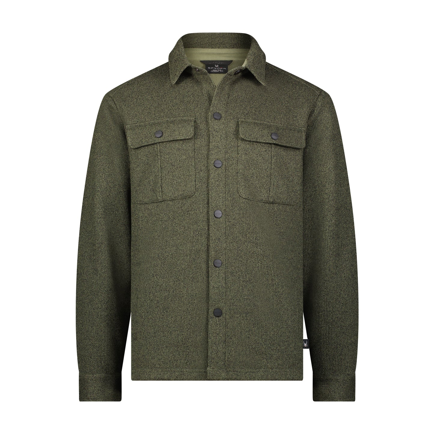 Spyder Sweater Fleece Shacket - Dusty Green