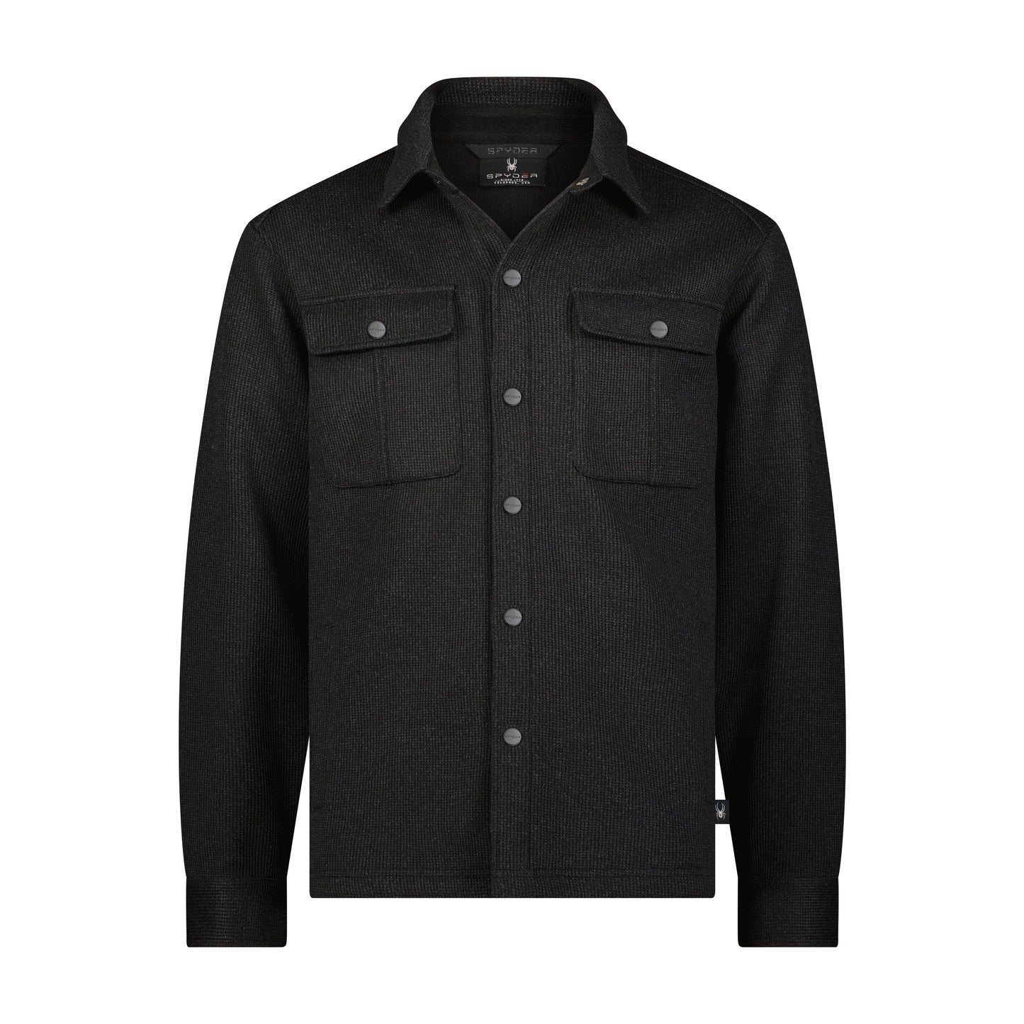 Spyder Sweater Fleece Shacket - Black