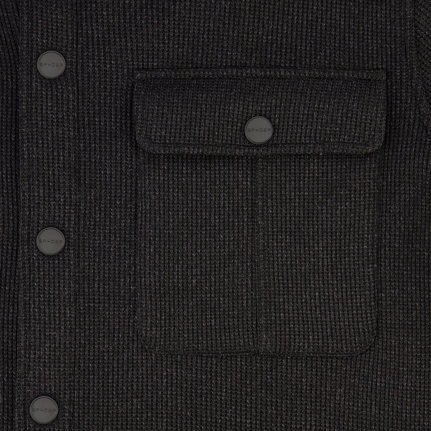 Spyder Sweater Fleece Shacket - Black