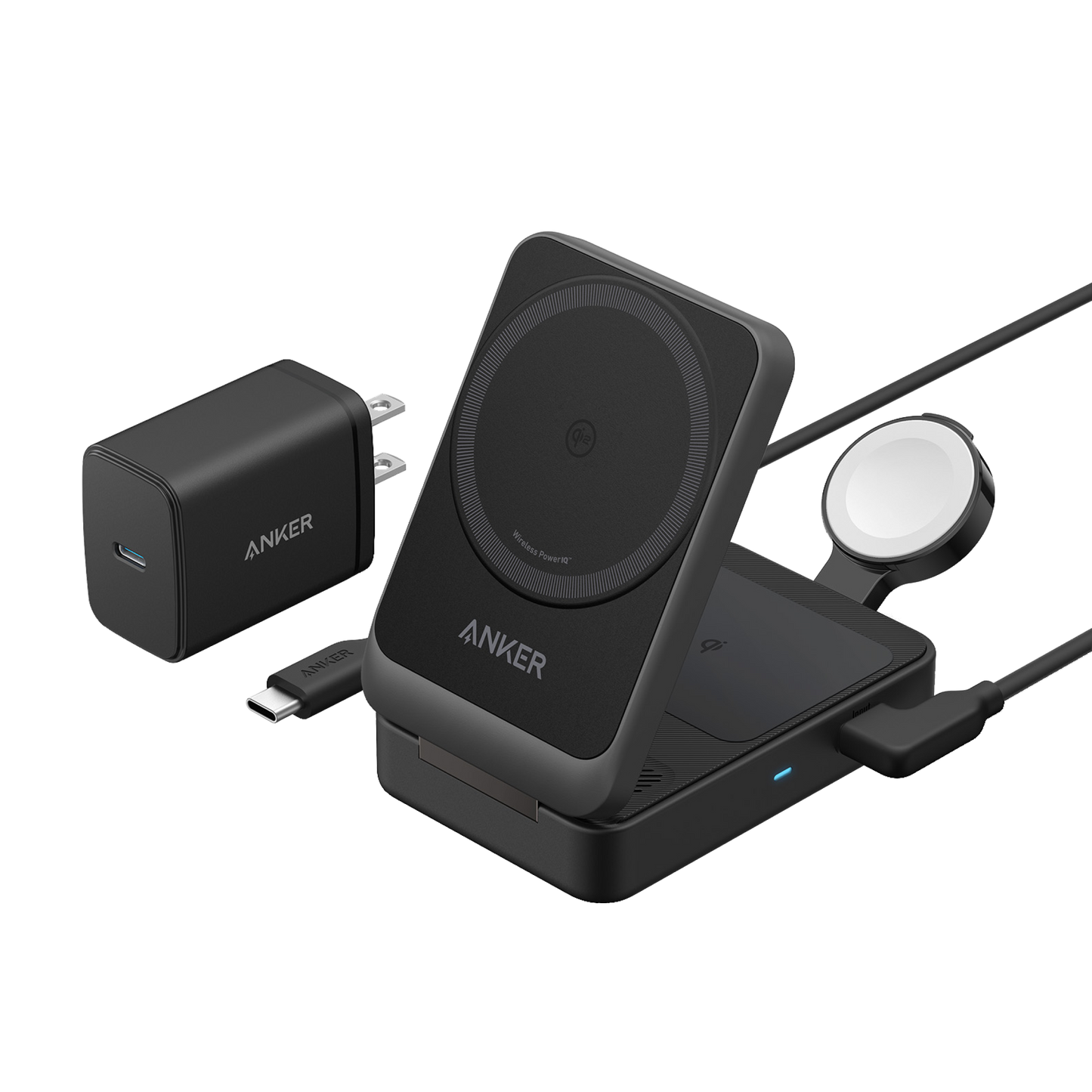 Anker MagGo Wireless Charging Station (Foldable 3-in-1) - Mann
