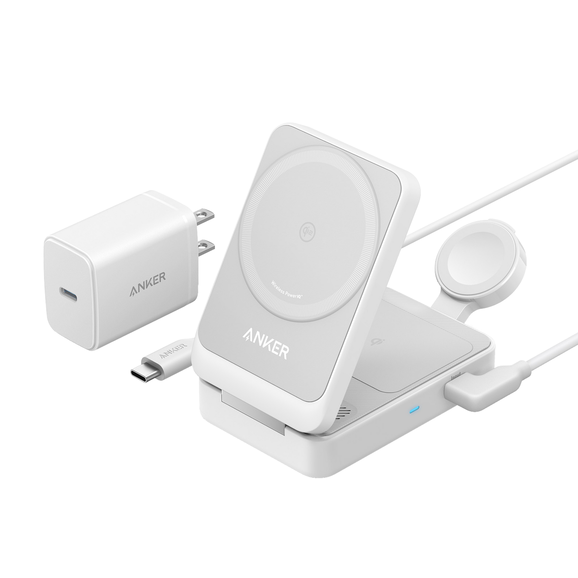 Anker MagGo Wireless Charging Station (Foldable 3-in-1) - Mann