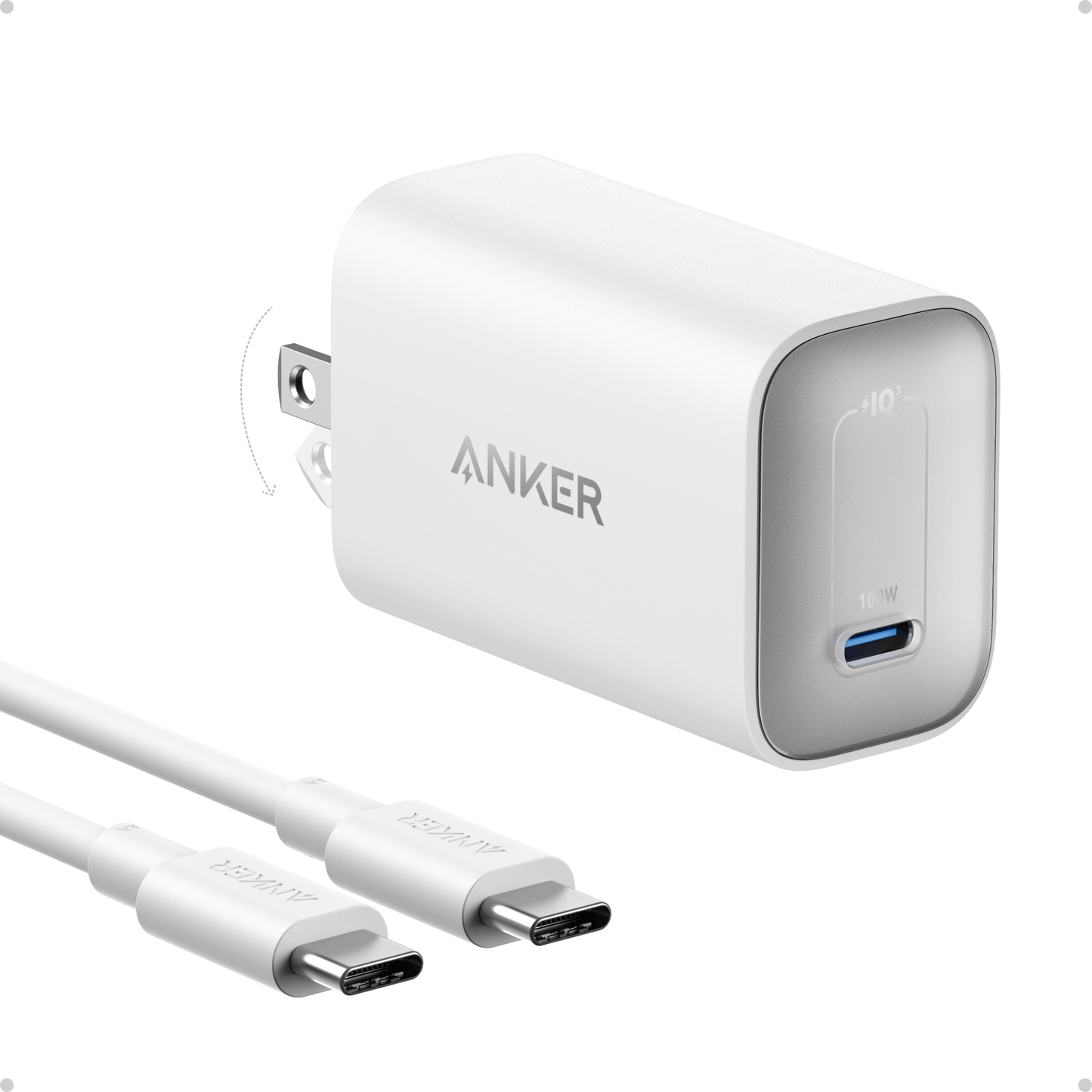 Anker Nano Charger (100W) with USB-C Cable - Mann