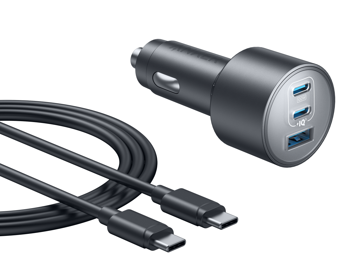 Anker Nano Car Charger (167.5W, 3 Ports) - Mann