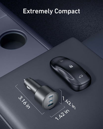 Anker Nano Car Charger (167.5W, 3 Ports) - Mann