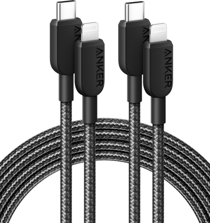 Anker 310 USB-C to Lightning Cable (6 ft, 2-Pack) - Mann
