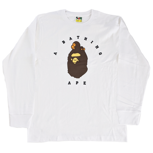 BAPE New Year 2021 Premium Milo Longsleeve White - Mann