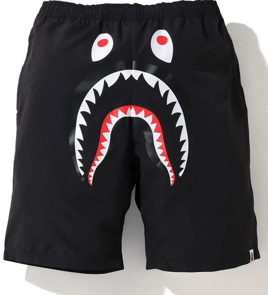BAPE Shark Beach Shorts (SS20) Black - Mann