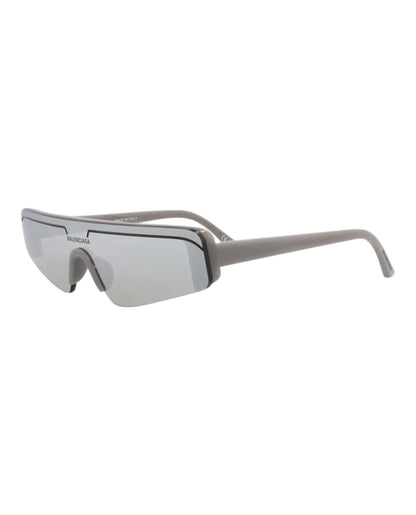 Balenciaga Shield-Frame Recycled Acetate Sunglasses 'Grey/Silver'