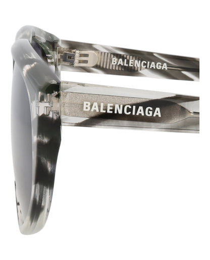 Balenciaga Aviator-Frame Acetate Sunglasses 'Brown/Blue'
