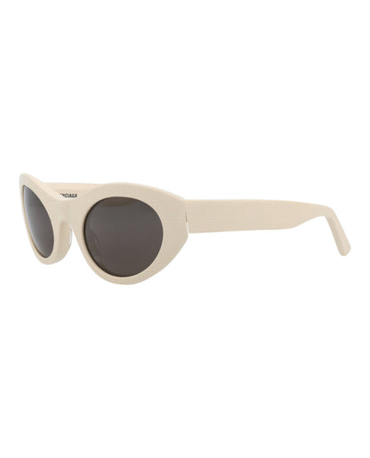 Balenciaga Cat Eye-Frame Recycled Acetate Sunglasses 'Beige/Grey'