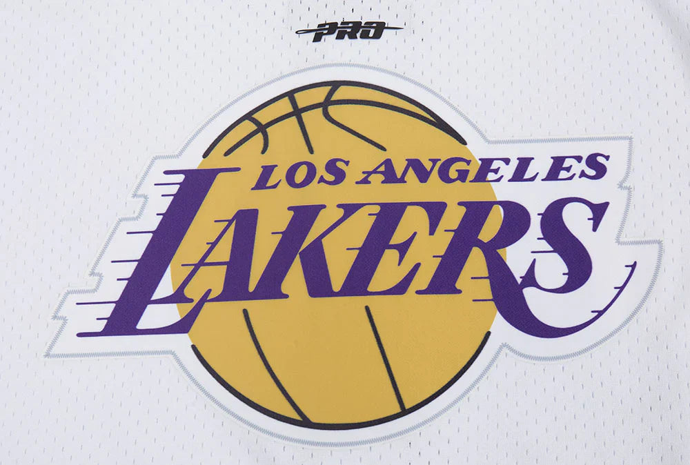 Los Angeles Lakers - NBA Script Tail Men's Mesh Button Down Shirt - Mann