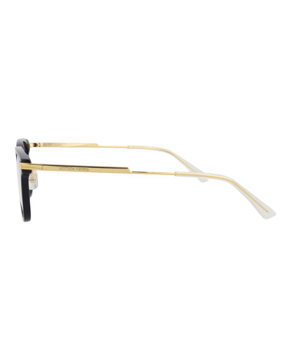 Bottega Veneta Square-Frame Acetate Optical Frames 'Black/Gold'