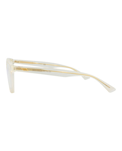 Bottega Veneta Square-Frame Acetate Optical Frames 'Beige'