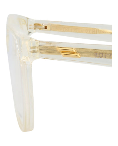 Bottega Veneta Square-Frame Acetate Optical Frames 'Beige'