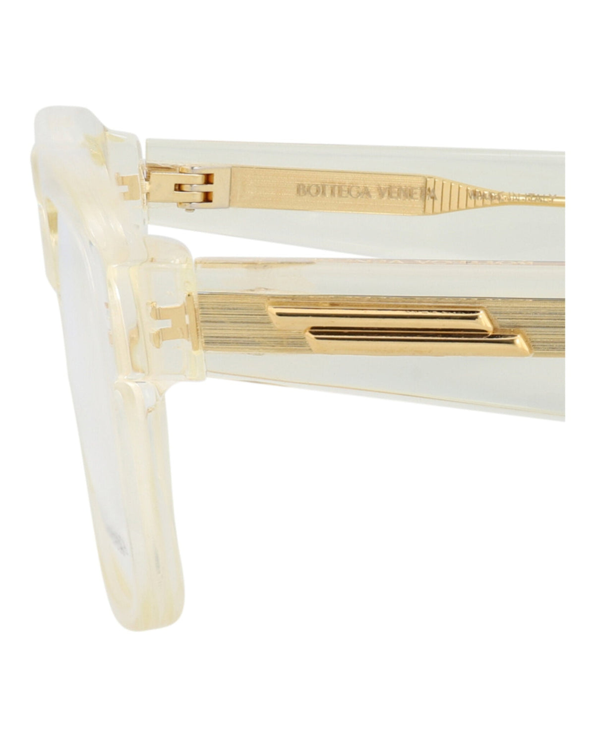 Bottega Veneta Square-Frame Acetate Optical Frames 'Beige'