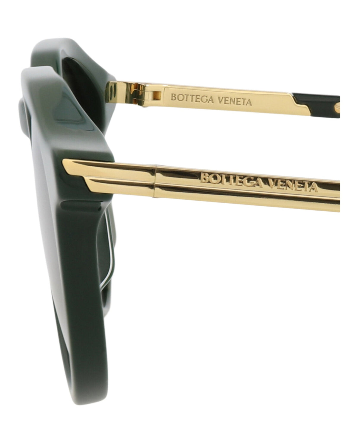 Bottega Veneta Round-Frame Recycled Acetate Sunglasses 'Green'