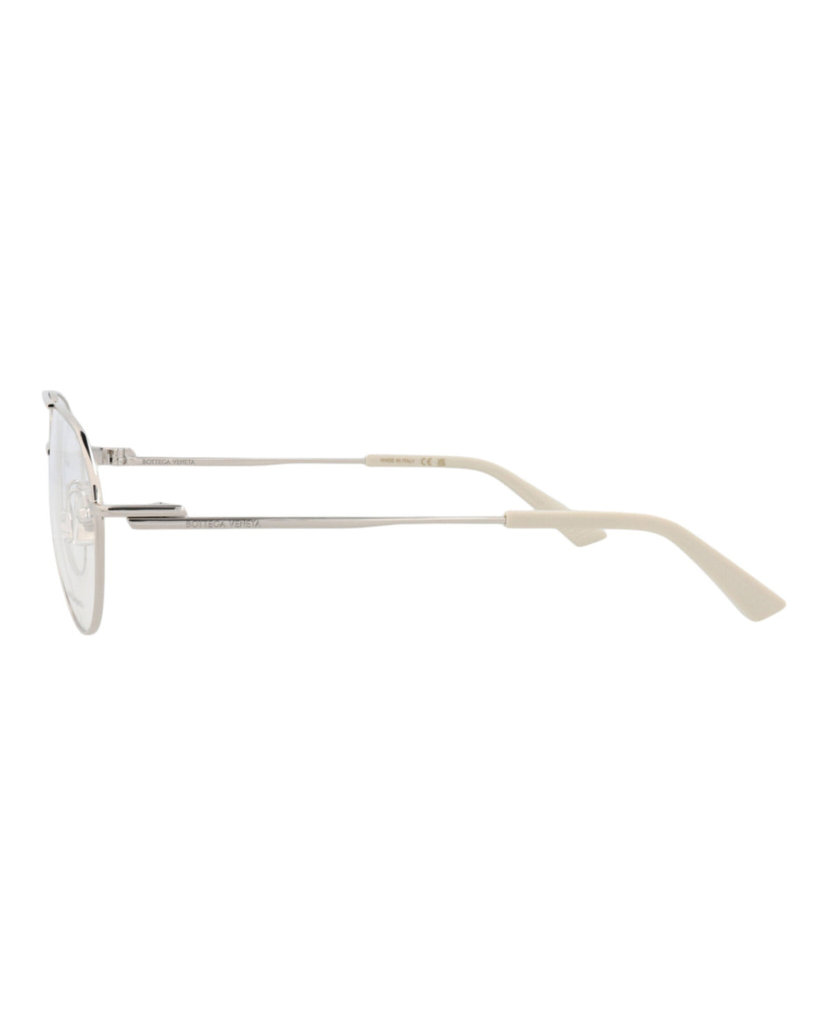 Bottega Veneta Aviator-Frame Metal Optical Frames 'Silver'