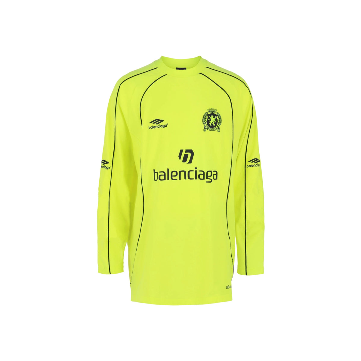 Balenciaga Oversized Long-Sleeve Soccer T-Shirt
