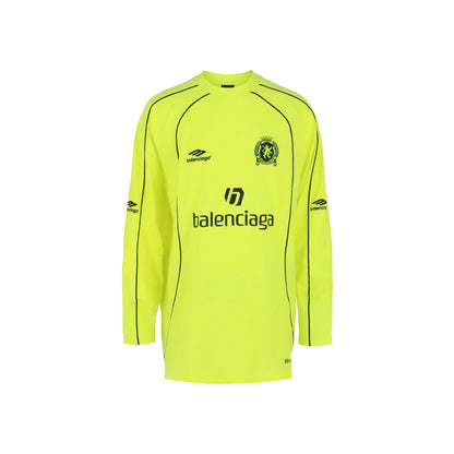 Balenciaga Oversized Long-Sleeve Soccer T-Shirt