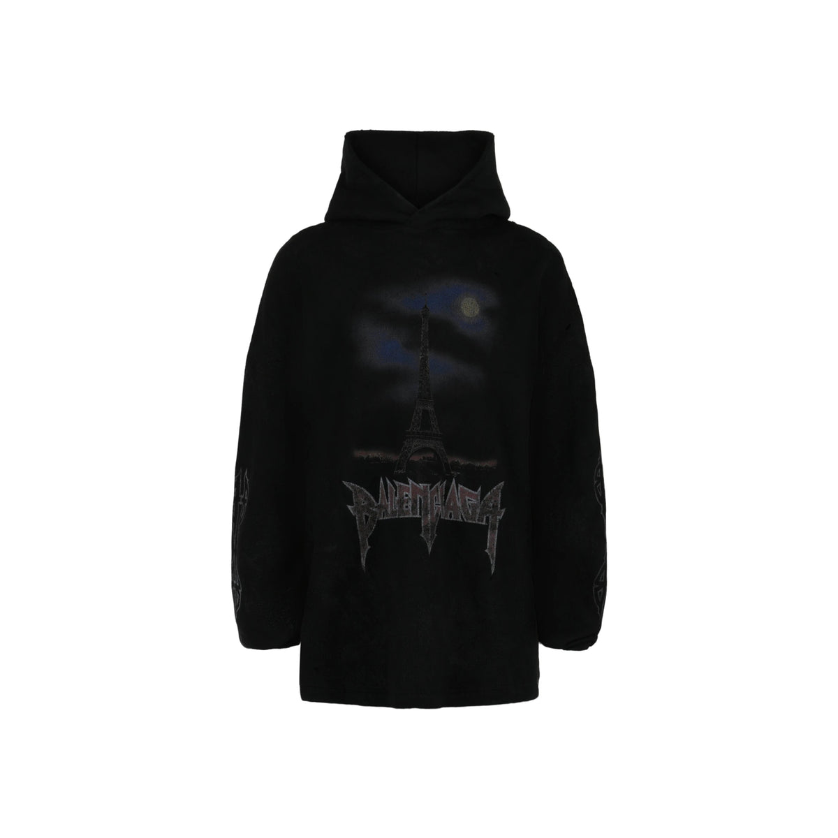 Balenciaga Paris Moon Fleece Hoodie