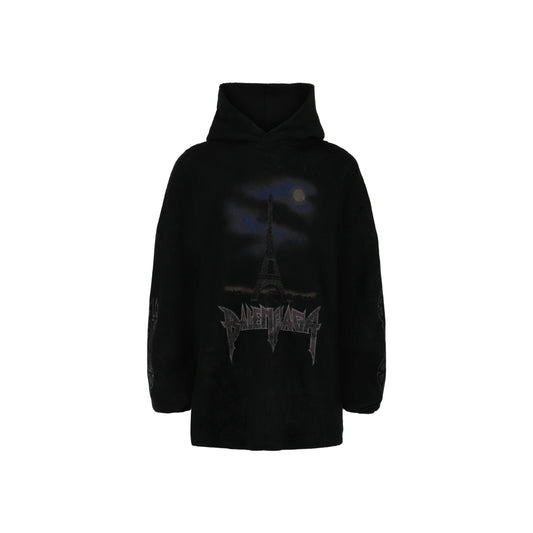 Balenciaga Paris Moon Fleece Hoodie