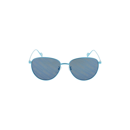 Balenciaga Round-Frame Metal Sunglasses 'Blue'