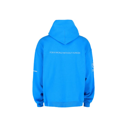 Balenciaga X World Food Programme Graphic Print Hoodie 'Blue'
