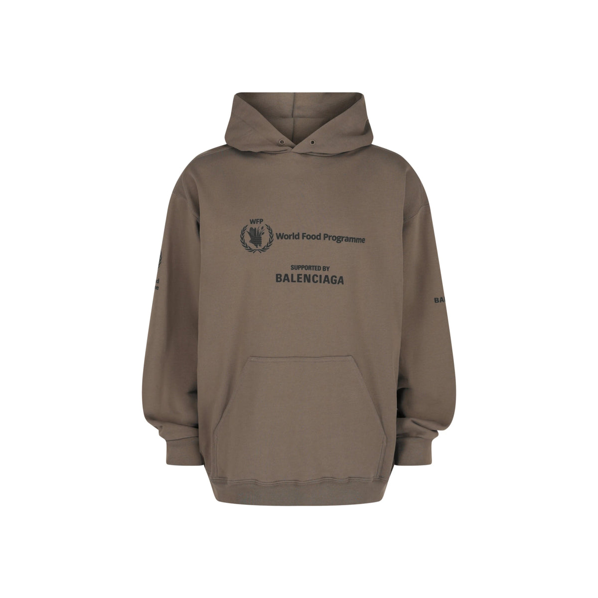 Balenciaga X World Food Programme Graphic Print Hoodie 'Brown'