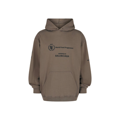Balenciaga X World Food Programme Graphic Print Hoodie 'Brown'