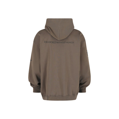 Balenciaga X World Food Programme Graphic Print Hoodie 'Brown'
