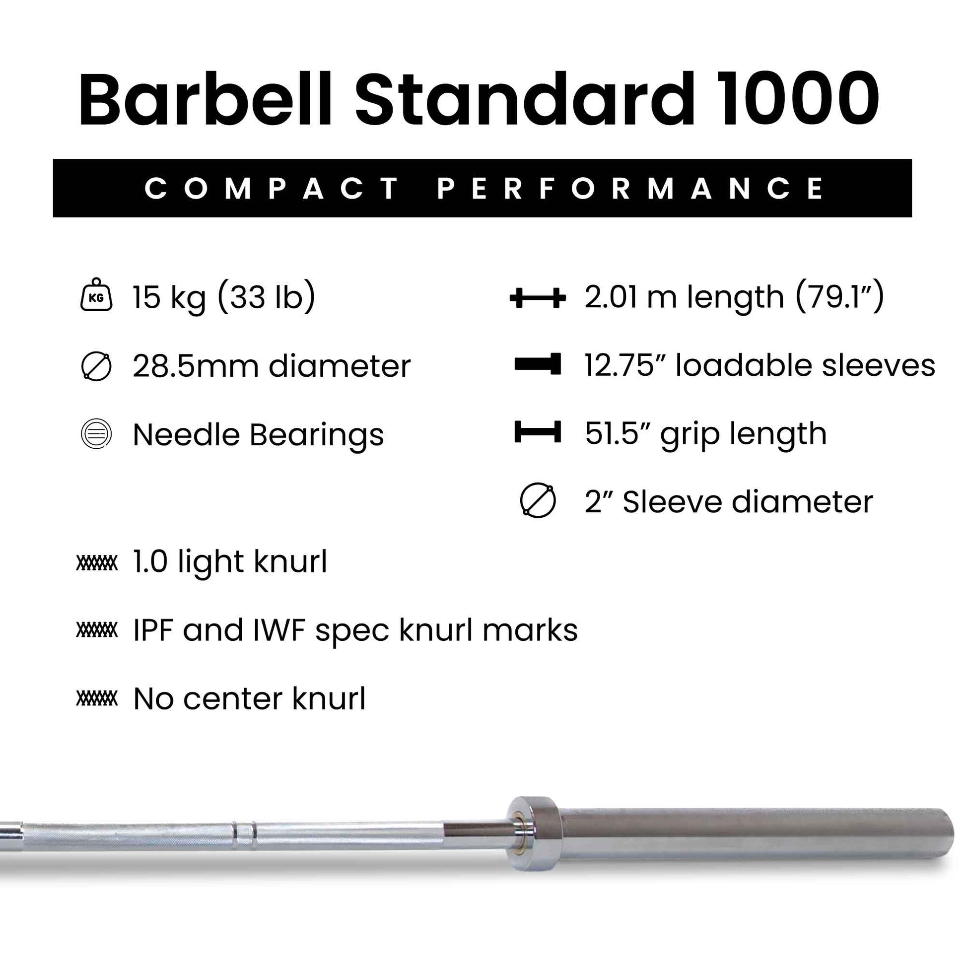 Barbell Standard - Barbell & Weight Set Bundle Builder - Mann